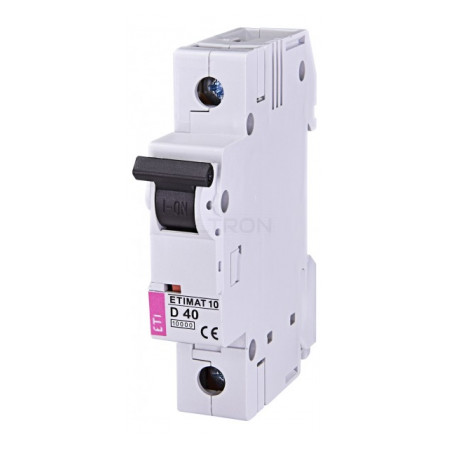 Автоматичний вимикач ETI ETIMAT 10 (10кА) 1p D 40А (2151720) фото