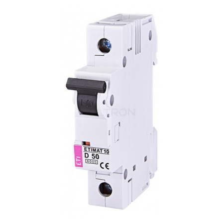 Автоматичний вимикач ETI ETIMAT 10 (6кА) 1p D 50А (2151721) фото