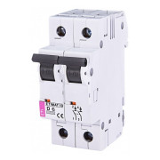 Автоматичний вимикач ETI ETIMAT 10 (10кА) 2p D 6А міні-фото