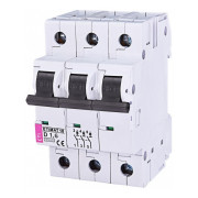 Автоматичний вимикач ETI ETIMAT 10 (10кА) 3p D 1,6А міні-фото