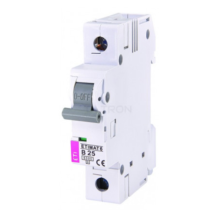 Автоматичний вимикач ETI ETIMAT 6 (6кА) 1p B 25А (2111518) фото