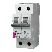 Автоматический выключатель ETI ETIMAT 6 (6кА) 1p+N C 10А мини-фото