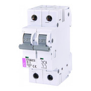 Автоматичний вимикач ETI ETIMAT 6 (6кА) 2p D 1А міні-фото