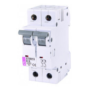 Автоматичний вимикач ETI ETIMAT 6 (6кА) 2p D 6А міні-фото