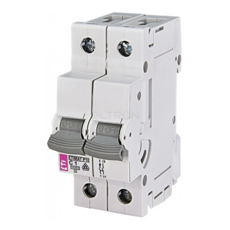 Автоматичний вимикач ETI ETIMAT P10 (10кА) 1p+N C 1А (270111109) фото