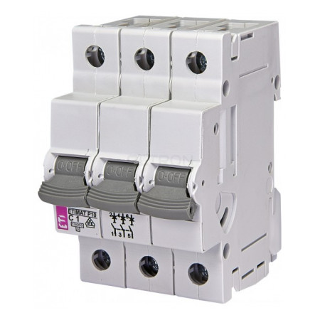 Автоматичний вимикач ETI ETIMAT P10 (10кА) 3p C 1А (270131103) фото