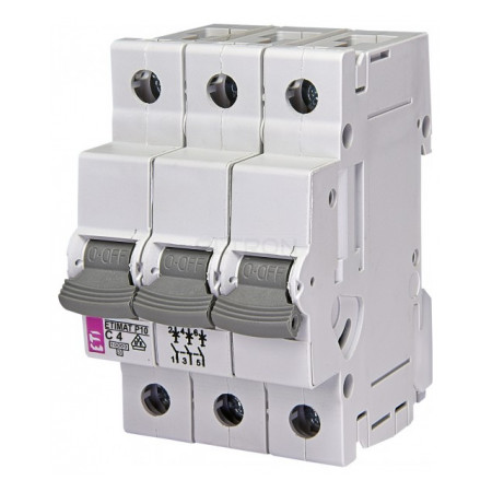 Автоматичний вимикач ETI ETIMAT P10 (10кА) 3p C 4А (270431102) фото