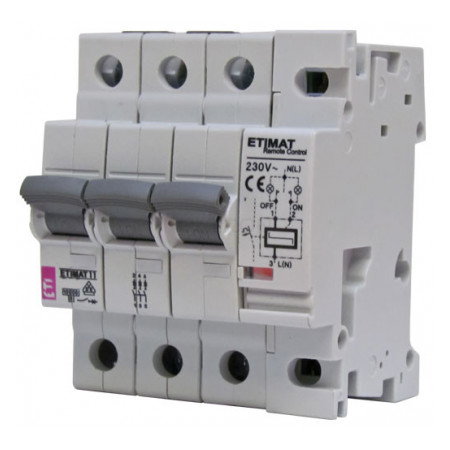 Автоматичний вимикач з Д/К ETI ETIMAT RC (10кА) 3p C 16А (631631103) фото
