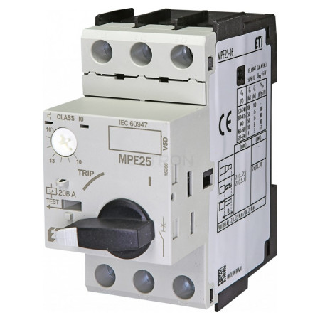 Автоматический выключатель защиты двигателя ETI MPE25-16 Ir=10-16А (4648011) фото