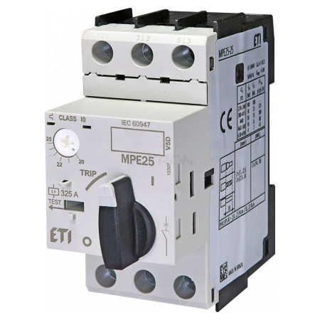 Автоматический выключатель защиты двигателя ETI MPE25-25 Ir=20-25А (4648013) фото