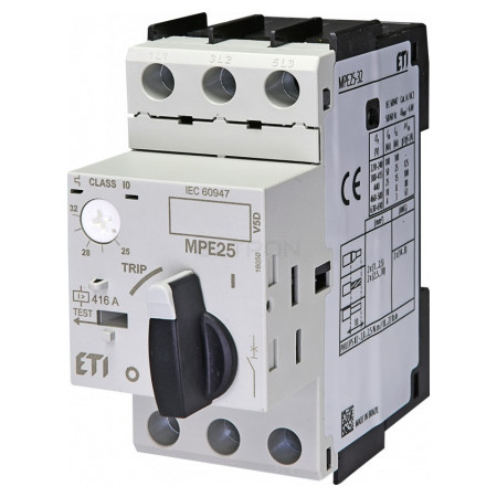 Автоматический выключатель защиты двигателя ETI MРЕ25-32 Ir=25-32А (4648014) фото
