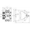 Автоматичний вимикач захисту двигуна ETI MPE80-65 Ir=50-65А зображення 4 (габаритні розміри)