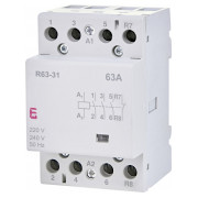 Контактор модульный ETI R 63-31 63A 230V AC 3NO+1NC мини-фото
