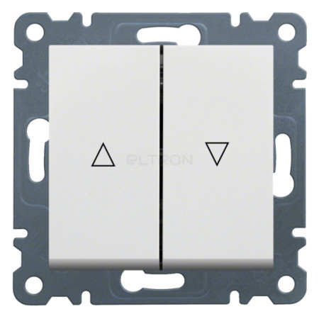 Вимикач для жалюзі «Контактор» Hager Lumina2 (механізм) білий / 10АХ (WL0320) фото