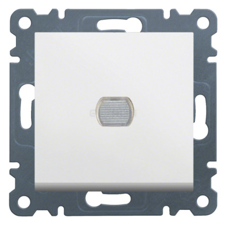 Светорегулятор нажимной Hager Lumina2 (механизм) белый / 60-300 Вт (WL4030) фото