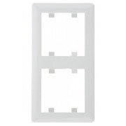 Рамка 2-місна вертикальна Hager Lumina2 біла міні-фото