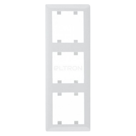 Рамка 3-місна вертикальна Hager Lumina2 біла (WL5130) фото