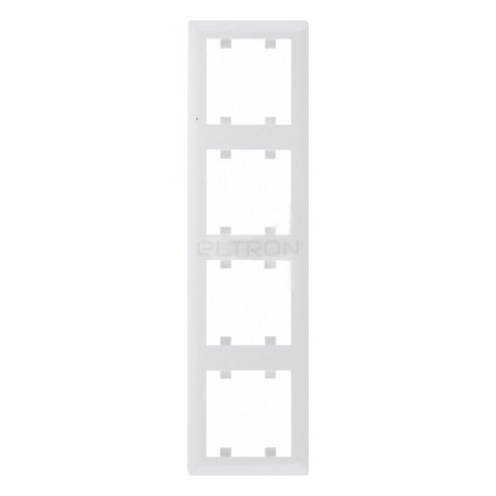 Рамка 4-місна вертикальна Hager Lumina2 біла (WL5140) фото