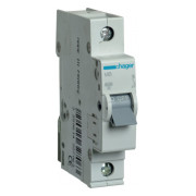 Автоматичний вимикач Hager MB140A 1P 6kA B-40A 1M міні-фото