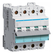 Автоматичний вимикач Hager NCN425 4P 10kA C-25A 4M міні-фото