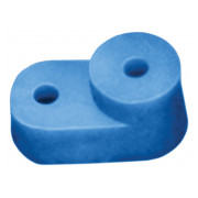 Кутовий ізолятор IEK для «0» шини синій міні-фото
