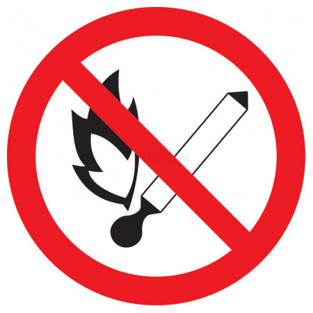 Знак IEK ∅180 мм «Заборонити користуватися відкритим вогнем і палити» (YPC40-ZPKUR-1-010) фото