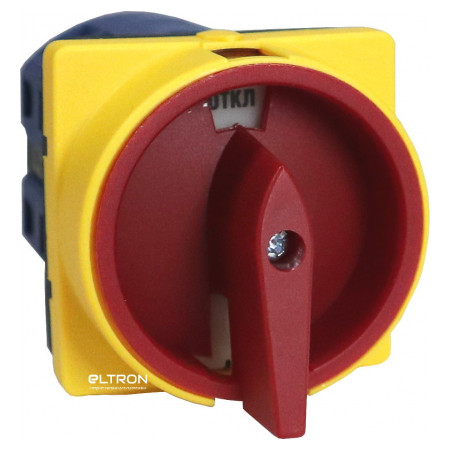 Переключатель кулачковый IEK ПКП10-12/У 10А «откл-вкл» 2P/400 В (BCS22-010-1) фото