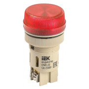 Лампа IEK ENR-22 неон d22 мм красная 240В мини-фото