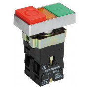 Кнопка управления IEK LAY5-BW8465 "I-O" сдвоенная с подсветкой мини-фото