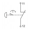 Кнопка управления IEK LAY5-BS542 "грибок" аварийная с фиксацией поворотная изображение 3 (схема)
