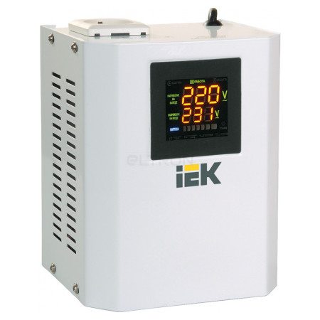 Стабілізатор напруги IEK Boiler 0,5 кВА електронний стаціонарний (IVS24-1-00500) фото