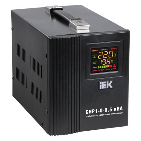 Стабилизатор напряжения IEK СНР1-0-0,5 кВА электронный переносной (IVS20-1-00500) фото