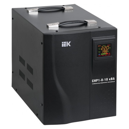 Стабілізатор напруги IEK СНР1-0-12 кВА електронний переносний (IVS20-1-12000) фото