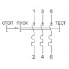 Пускатель ручной кнопочный IEK ПРК32-2,5 In=2,5A Ir=1,6-2,5A Ue=660В изображение 3 (схема)
