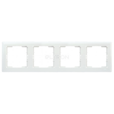 Рамка IEK BOLERO 4-постова горизонтальна біла РГ04-00-0-ББ (EML40-K01-01) фото