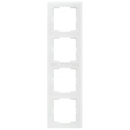 Рамка IEK BOLERO 4-постовая вертикальная белая РВ04-00-0-ББ (EML41-K01-01) фото