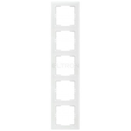 Рамка IEK BOLERO 5-постова вертикальна біла РВ05-00-0-ББ (EML51-K01-01) фото