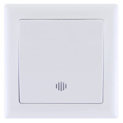 Выключатель IEK BOLERO одноклавишный с подсветкой белый ВК01-01-0-ББ мини-фото