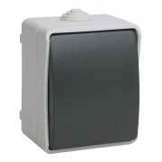 Выключатель IEK ФОРС одноклавишный для наружной установки (IP54) ВС20-1-0-Фср мини-фото