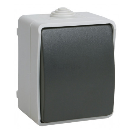 Вимикач IEK ФОРС одноклавішний кнопковий для зовнішнього встановлення (IP54) ВСк20-1-0-ФСр (EVS13-K03-10-54-Dc) фото