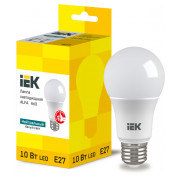Лампа светодиодная IEK LED ALFA A60 (груша) 10Вт 230В 4000К E27 мини-фото