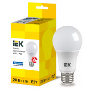 Лампа світлодіодна IEK LED ALFA A60 (груша) 20Вт 230В 6500К E27 міні-фото