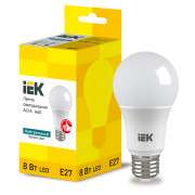 Лампа світлодіодна IEK LED ALFA A60 (груша) 8Вт 230В 4000К E27 міні-фото
