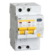 Дифференциальный автомат IEK АД12 2P 10А 10мА хар-ка C тип AC мини-фото