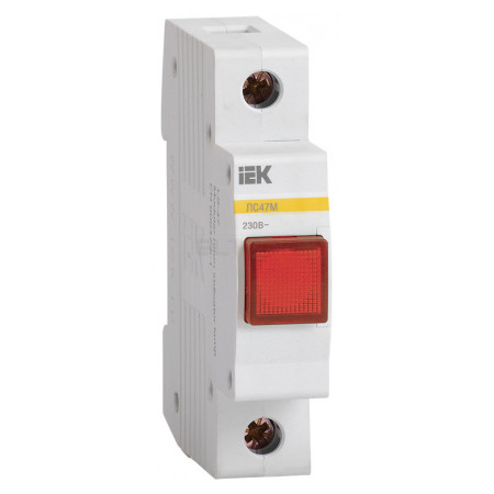 Лампа IEK ЛС-47М сигнальна червона (MLS20-230-K04) фото