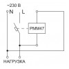 Розчеплювач мінімальної/максимальної напруги IEK РММ47 на DIN-рейку зображення 4 (схема)
