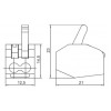Будівельно-монтажна клема IEK СМК 222-412 (упаковка 4 шт.) зображення 2 (габаритні розміри)