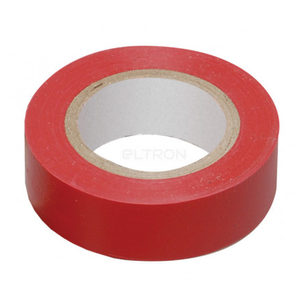 Изолента IEK 0,13×15 мм красная (общего применения) 10 метров (UIZ-13-10-10M-K04) фото