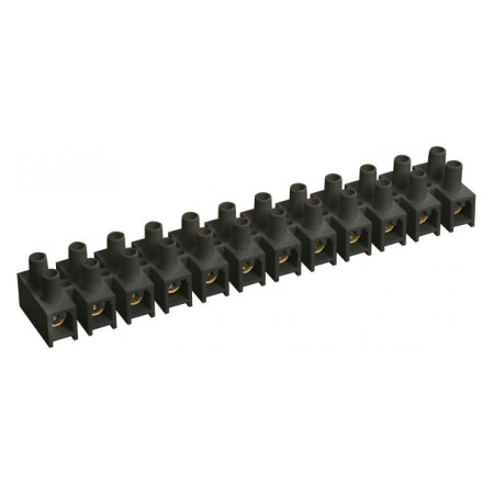 Затискач гвинтовий IEK ЗВИ-80 10-25 мм² полістирол чорний (UZV5-080-25) фото
