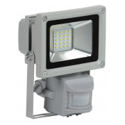 Прожектор світлодіодний (LED) IEK СДО 05-10Д (10Вт) SMD з датчиком руху сірий IP44 міні-фото